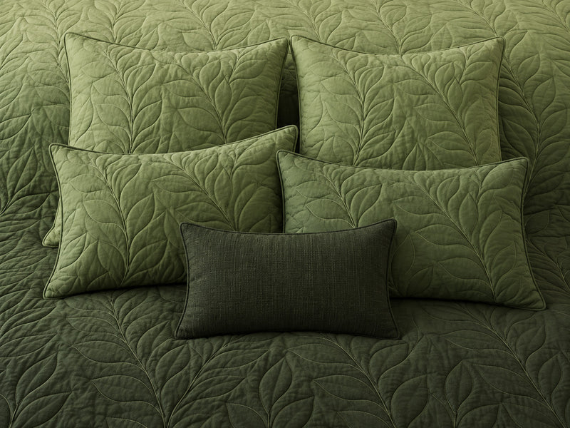 ALLEN NORTHERN LIGHTS - FESTIVE COLLECTION OMBRE QUILTED BEDCOVER SET
