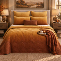 ANDRE NORTHERN LIGHTS - FESTIVE COLLECTION OMBRE QUILTED BEDCOVER SET