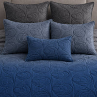 ANDY NORTHERN LIGHTS - FESTIVE COLLECTION OMBRE QUILTED BEDCOVER SET