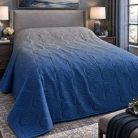 ANDY NORTHERN LIGHTS - FESTIVE COLLECTION OMBRE QUILTED BEDCOVER SET