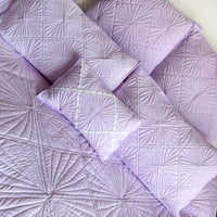 HAYLIE MEDITERRANEAN SERENITY ILLUMINOUS LILAC QUILTED 6 PIECE BEDCOVER SET