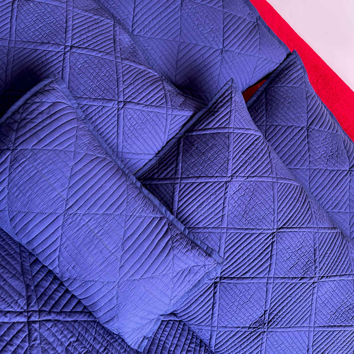 Holley Mediterranean Serenity Prussian Blue Quilted 6 Piece Bedcover ...