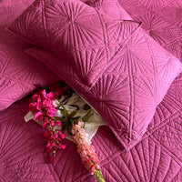 HARMONIE MEDITERRANEAN SERENITY VINTAGE WINE QUILTED 6 PIECE BEDCOVER SET