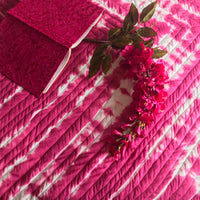 CELINE  COLOUR CASCADE SHIBORI SHABANG QUILTED BEDCOVER SET