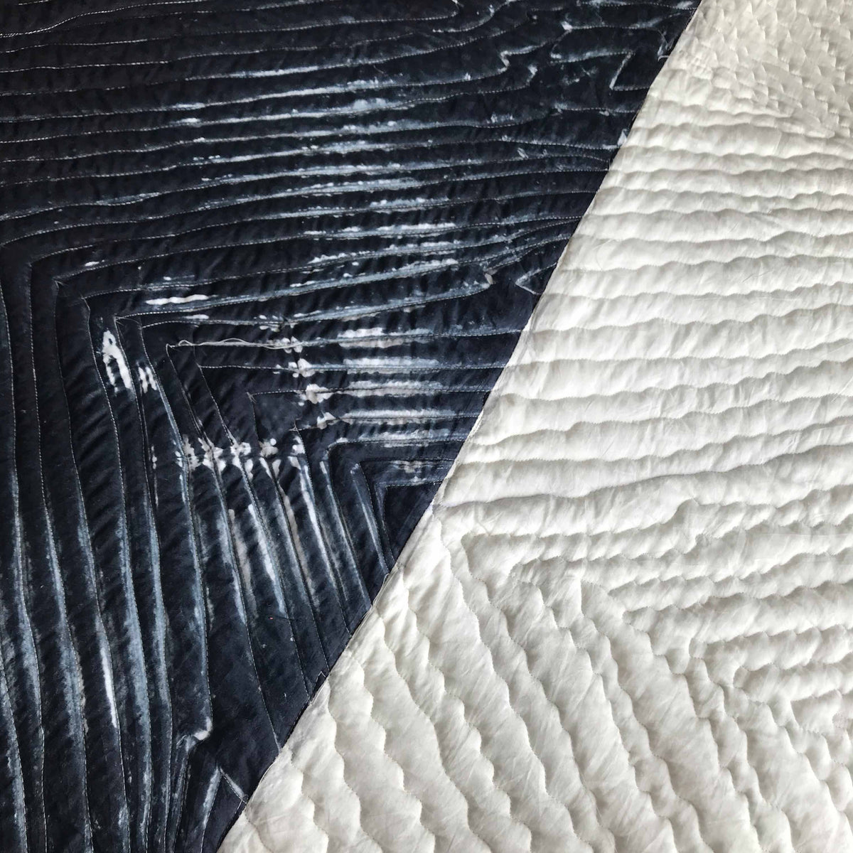 CHIMERA COLOUR CASCADE SHIBORI SHABANG QUILTED BEDCOVER SET