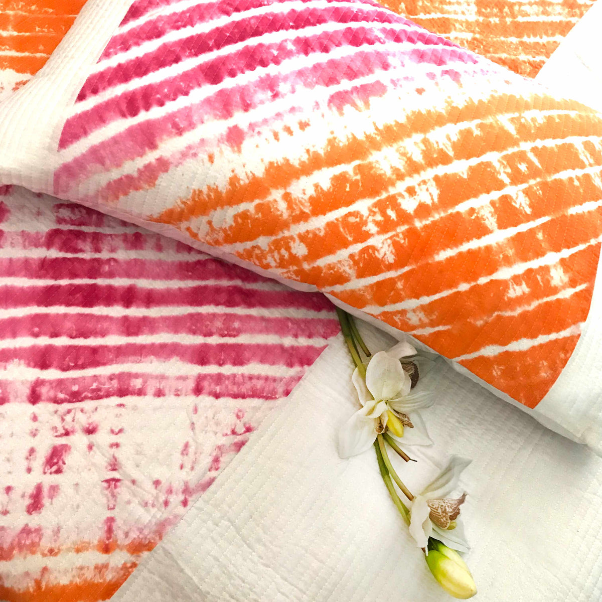 ANA SHIBORI SHABANG QUILTED BEDCOVER SET