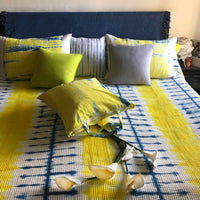 AZVA SHIBORI SHABANG QUILTED BEDCOVER SET