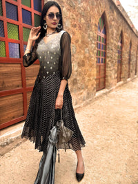 COLETTE ANSEL ADAMS INSPIRED BROCADE DRESS