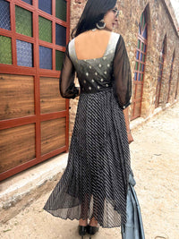 COLETTE ANSEL ADAMS INSPIRED BROCADE DRESS