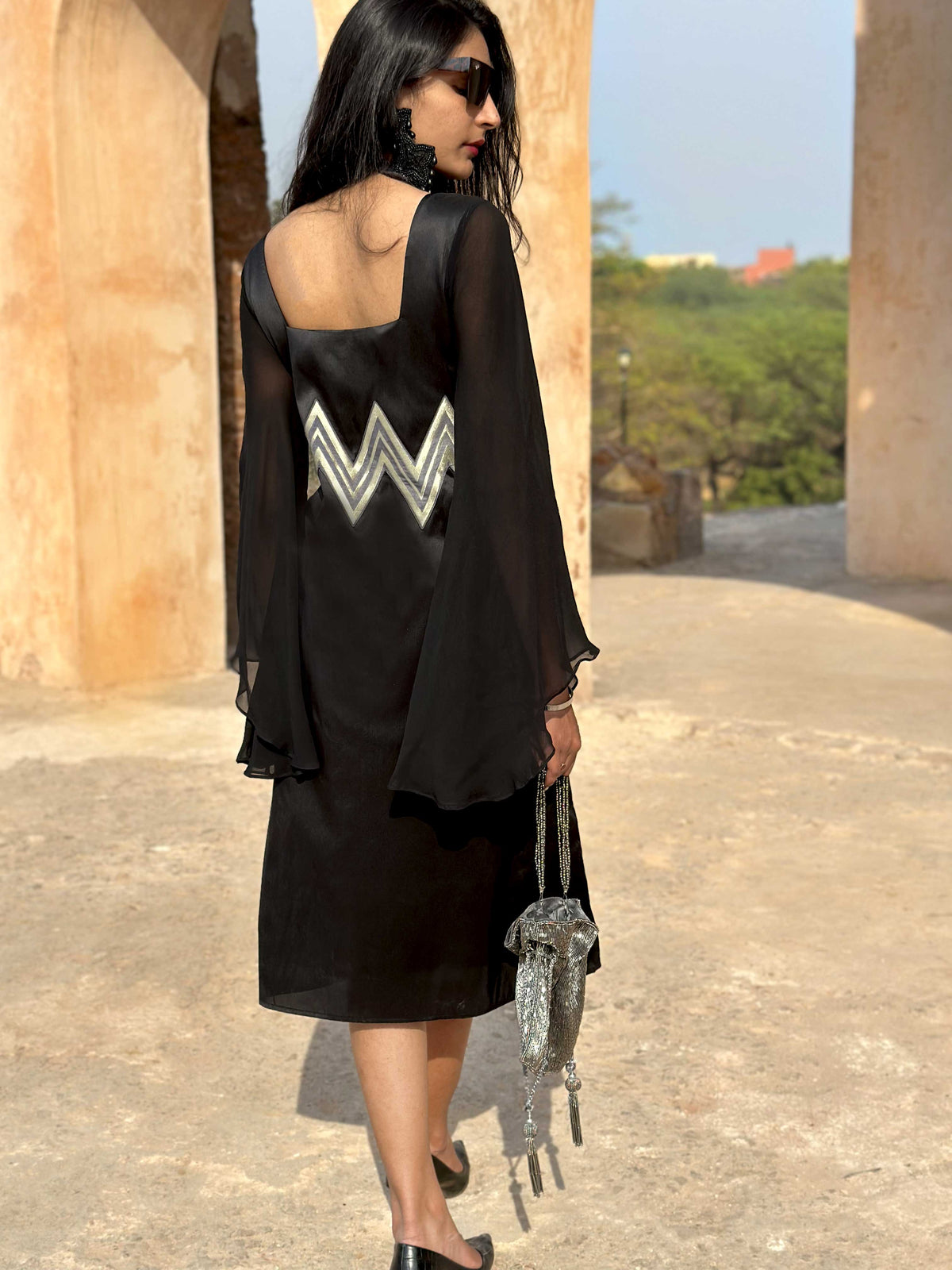 CHARLOTTE ANSEL ADAMS INSPIRED BROCADE DRESS