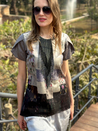 CECILIA ANSEL ADAMS INSPIRED PATOLA SILK PATCHWORK CO-ORD SET