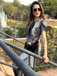 CECILIA ANSEL ADAMS INSPIRED PATOLA SILK PATCHWORK CO-ORD SET