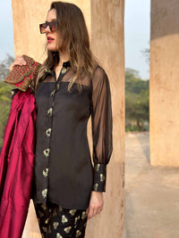 CYNTHIA ANSEL ADAMS INSPIRED BROCADE CO-ORD SET
