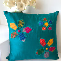 EVELYNN SALZBURG SPRING APPLIQUE CUSHION COVER SET