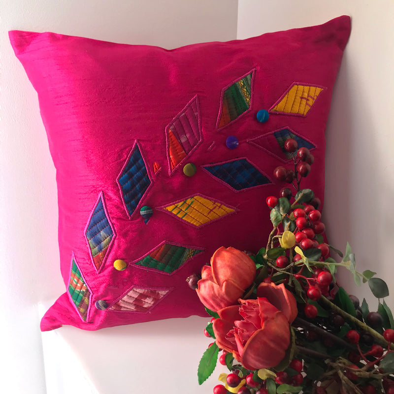 ELIZA SALZBURG SPRING APPLIQUE CUSHION COVER SET