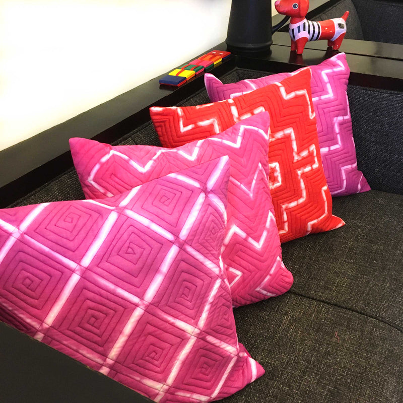VANNAH LOVE ALWAYS SHIBORI QUILTED CUSHION COVER SET
