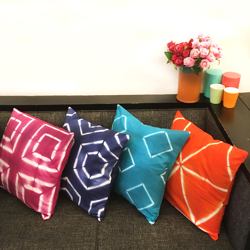 VIRGINIA LOVE ALWAYS SHIBORI SHABANG CUSHION COVER SET