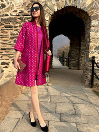 DELAINEY FESTIVE FLAMBOYANCE BROCADE JACKET SET