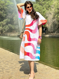 Frontal view of the dress