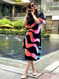 Frontal view of the dress