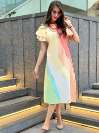 Frontal view of the dress