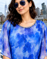 ELAINE COLORS OF CELEBRATION PURE CHINON DRESS