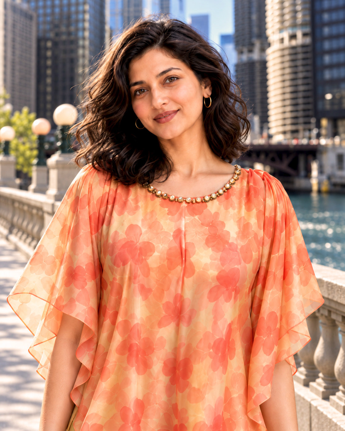ELIANNA COLORS OF CELEBRATION PURE CHINON DRESS