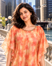 ELIANNA COLORS OF CELEBRATION PURE CHINON DRESS