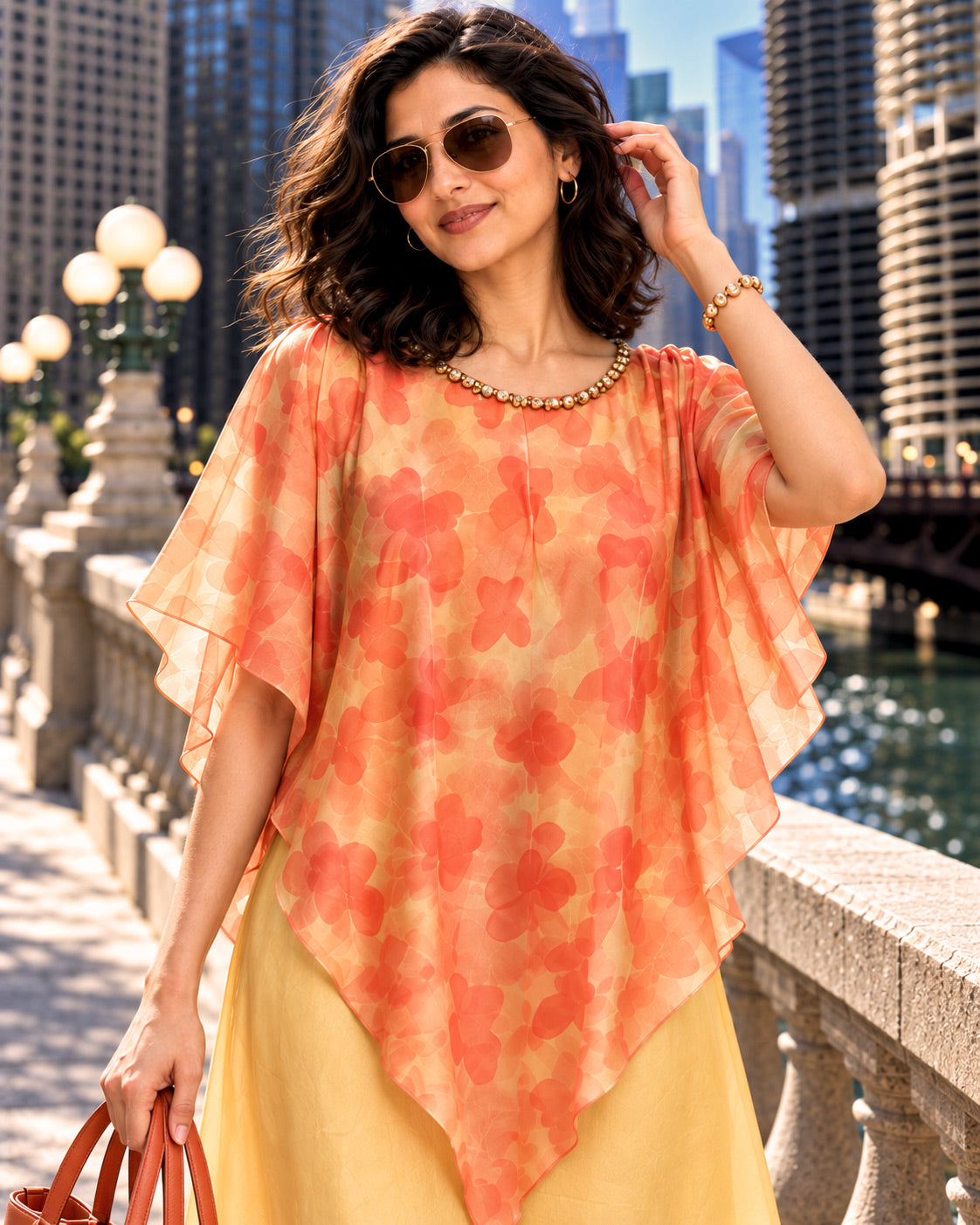 ELIANNA COLORS OF CELEBRATION PURE CHINON DRESS