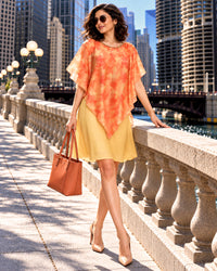 ELIANNA COLORS OF CELEBRATION PURE CHINON DRESS