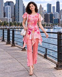 ELYSIA COLORS OF CELEBRATION PURE SILK TUNIC SET