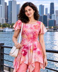 ELYSIA COLORS OF CELEBRATION PURE SILK TUNIC SET