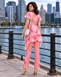 ELYSIA COLORS OF CELEBRATION PURE SILK TUNIC SET