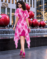 EMILIA COLORS OF CELEBRATION PURE CHINON DRESS