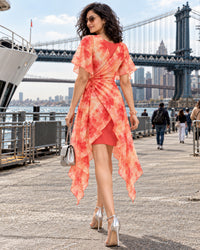 ERIKA COLORS OF CELEBRATION PURE CHINON DRESS