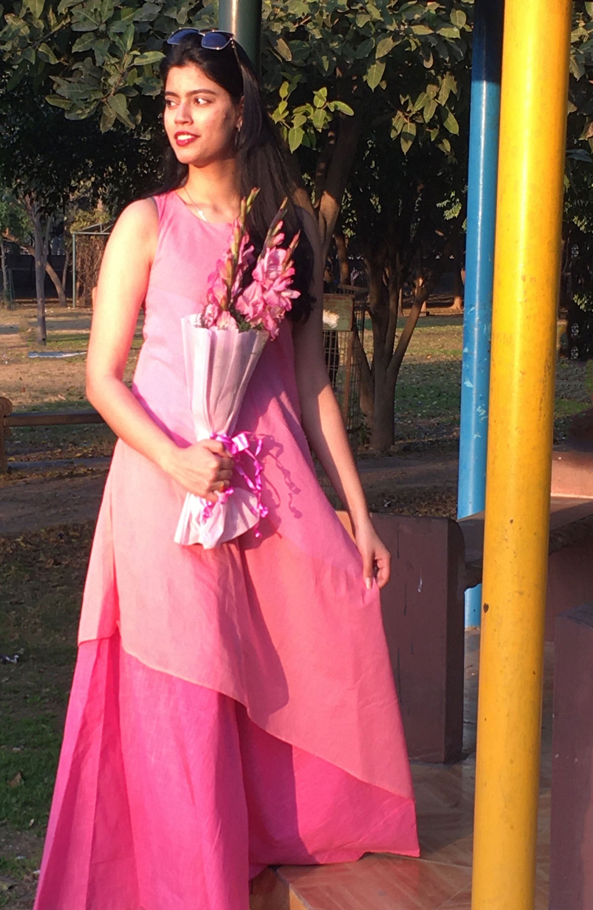 NORMA LOVE ALWAYS HAND WOVEN COTTON DRESS
