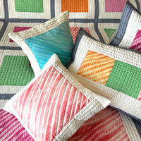 NOREEN HELLO NEW YORK PATCHWORK QUILTED BEDCOVER SET