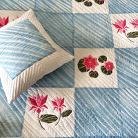 NICOLE HELLO NEW YORK PATCHWORK QUILTED BEDCOVER SET