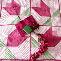 NANCY HELLO NEW YORK PATCHWORK QUILTED BEDCOVER SET