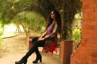 HADREY PATOLA SILK PATCHWORK KANTHA LONG JACKET