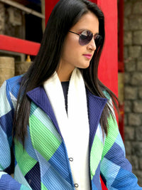 JULIANNA ROMANTIC RHAPSODY COTTON PATCHWORK  QUILTED REVERSIBLE JACKET