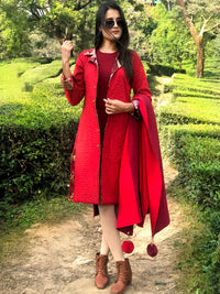 JOYCE ROMANTIC RHAPSODY PATOLA SILK PATCHWORK  REVERSIBLE KANTHA JACKET