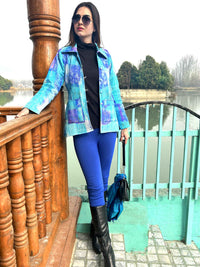 RUTH ROMANTIC RHAPSODY PURE SILK QUILTED REVERSIBLE JACKET