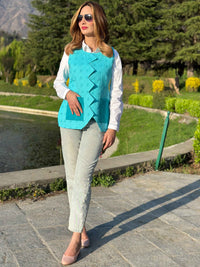 ELLIE ENCHANTING KASHMIR HANDWOVEN COTTON JACKET