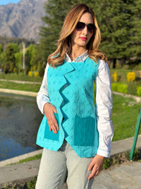 ELLIE ENCHANTING KASHMIR HANDWOVEN COTTON JACKET