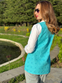 ELLIE ENCHANTING KASHMIR HANDWOVEN COTTON JACKET