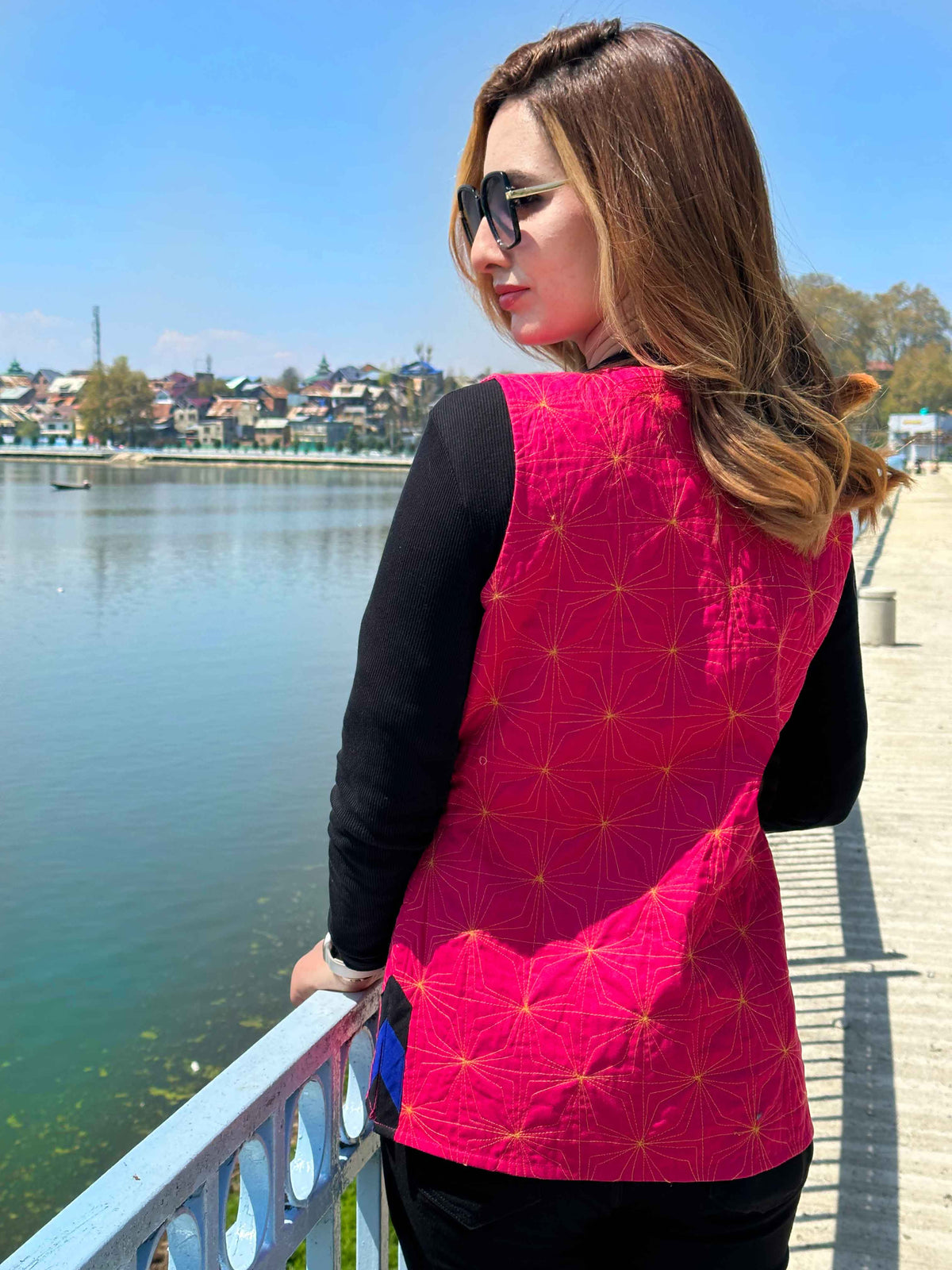 EVA ENCHANTING KASHMIR HANDWOVEN COTTON JACKET