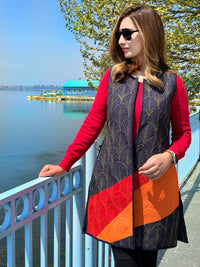 ELISE ENCHANTING KASHMIR HANDWOVEN COTTON JACKET