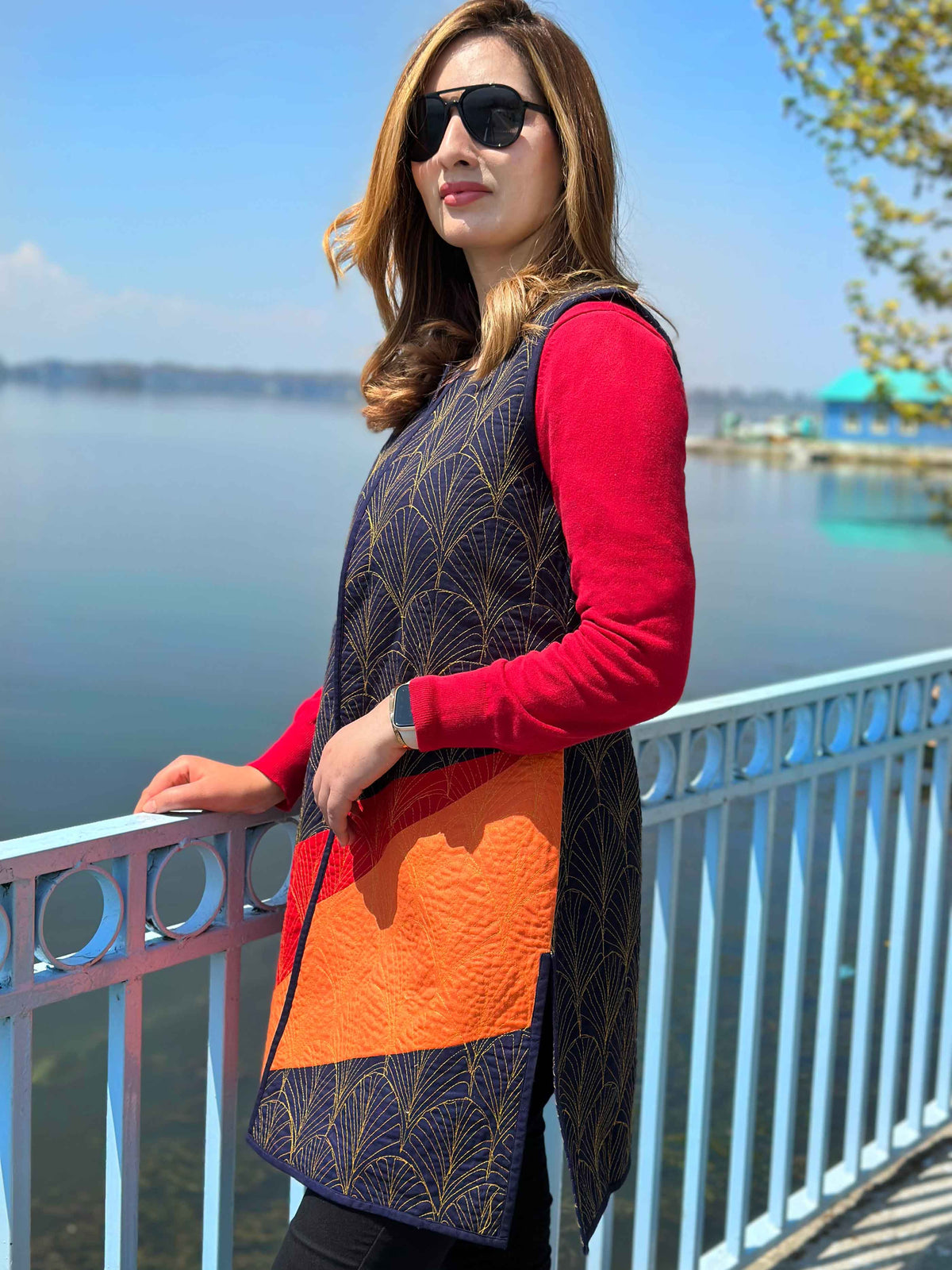 ELISE ENCHANTING KASHMIR HANDWOVEN COTTON JACKET