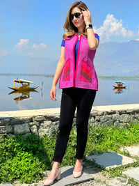 ELLA ENCHANTING KASHMIR HANDWOVEN COTTON JACKET